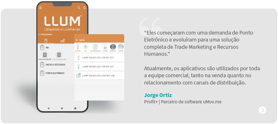 Aplicativo criado para Llum bronzearte